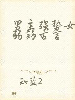 男主强势女主柔弱的古言