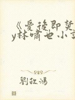 《爱后即焚》by林啸也小说在线阅读