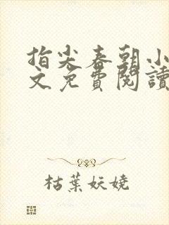 指尖春朝小说全文免费阅读笔趣阁