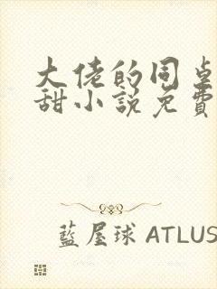 大佬的同桌超级甜小说免费阅读封面