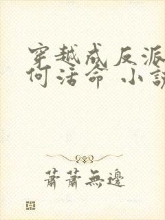 穿越成反派要如何活命 小说