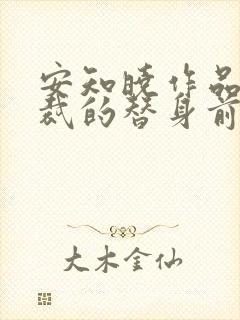 安知晓作品:总裁的替身前妻全本下载