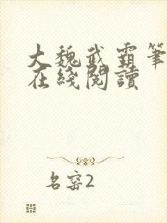 大魏武霸笔趣阁在线阅读