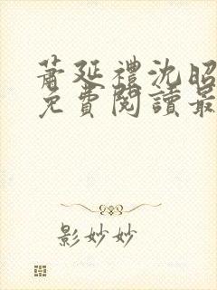 萧延礼沈昭全文免费阅读最新章节封面