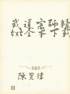 武道宗师精校版txt全本下载