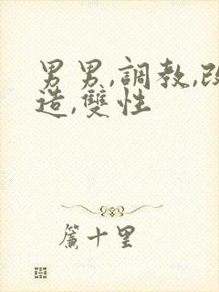 男男,调教,改造,双性