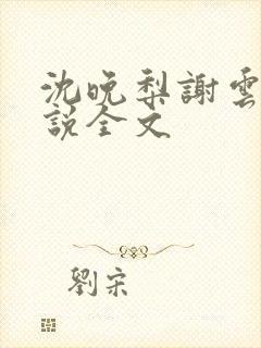 沈晚梨谢云迟小说全文