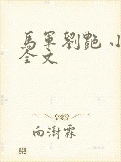 马军刘艳 小说全文