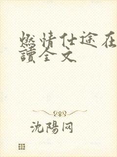 燃情仕途在线阅读全文