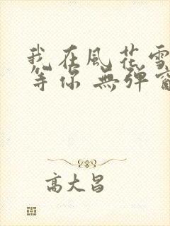 我在风花雪月里等你 无弹窗封面