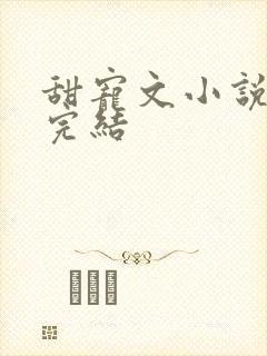 甜宠文小说推荐完结