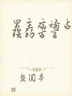 男主病娇占有欲强的古言