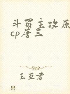 斗罗主攻原创攻cp唐三