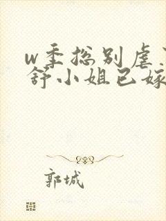 w季总别虐了,舒小姐已嫁人》封面