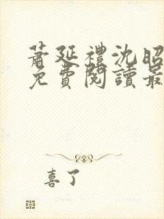 萧延礼沈昭全文免费阅读最新章节封面