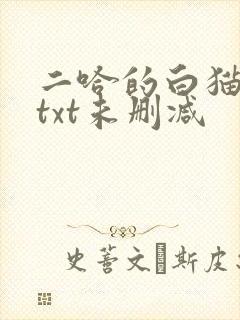 二哈的白猫师尊txt未删减