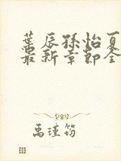 叶辰孙怡夏若雪最新章节全文封面