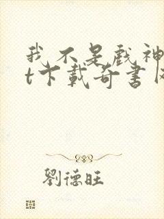 我不是戏神txt下载奇书网封面