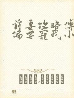 前妻攻略傅先生偏要宠我小说免费阅读