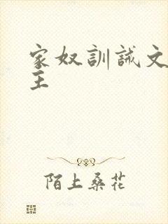 家奴训诫文双男主