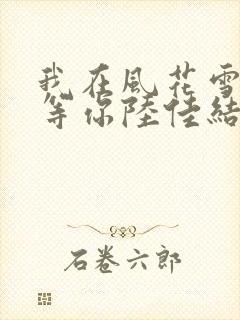 我在风花雪月里等你陆佳结局