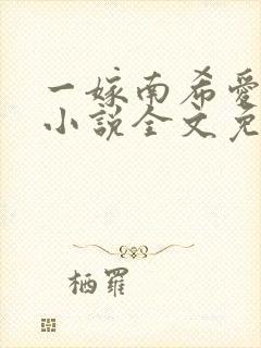 一嫁南希爱终生小说全文免费阅读