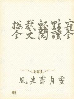 总裁轻点宠免费全文阅读全文封面