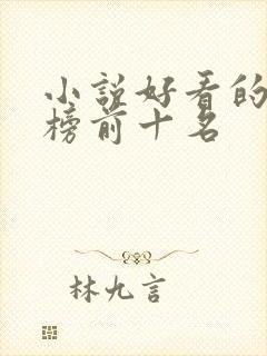 小说好看的排行榜前十名封面