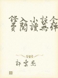 锋入小说全文免费阅读无弹窗封面