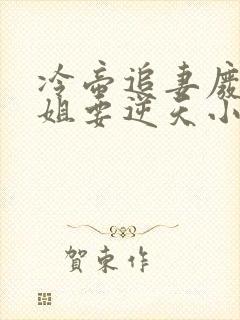 冷帝追妻废材小姐要逆天小说完整封面