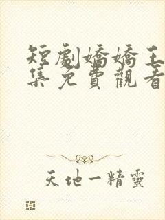 短剧娇娇王妃全集免费观看高清