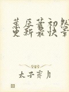 叶辰萧初然刚刚更新最快章节