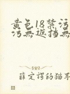 黄色18禁污污污无遮挡无胸罩