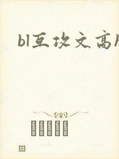bl互攻文高h封面