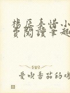 杨辰秦惜小说免费阅读笔趣阁全文封面