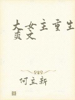 大女主重生复仇爽文封面