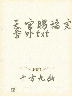 天官赐福完整 番外txt