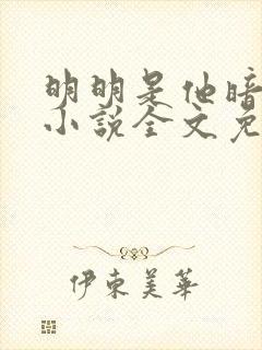 明明是他暗恋我小说全文免费阅读封面