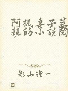 阿枫妻子蓉蓉父亲的小说阅读全文