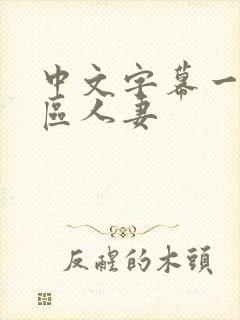 中文字幕一区二区人妻