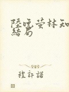 陆晚萤林知珩大结局封面