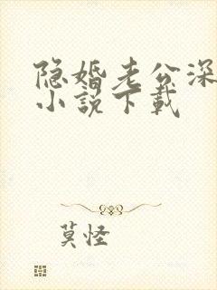 隐婚老公深夜来小说下载封面