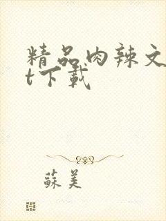 精品肉辣文txt下载