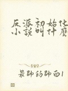 反派初始化原著小说叫什么