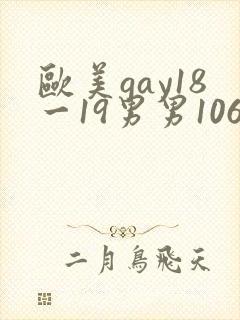 欧美gay18一19男男1069