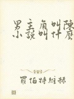 男主角叫陈默的小说叫什么封面