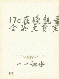 17c在线观看全集免费完整版封面