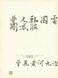 爱人韩国电影无删减版封面