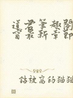 道君笔趣阁无弹窗最新章节