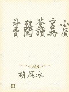 斗破苍穹小说免费阅读无广告